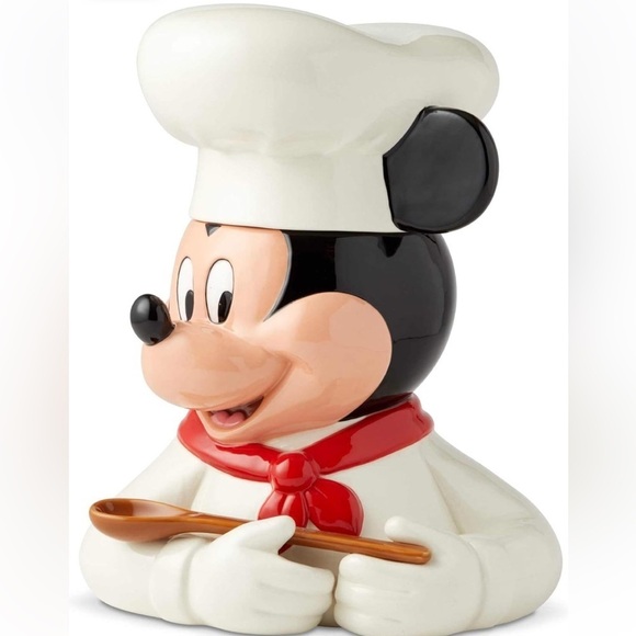 Enesco Disney Chef Mickey Mouse Cookie Jar NWT - Picture 2 of 8